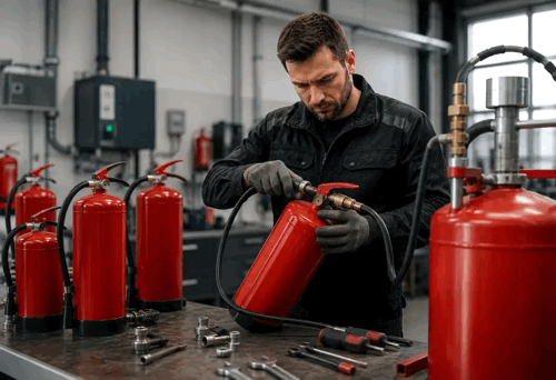 Prüfdienst und Fülldienst für Feuerlöscher aller Fabrikate