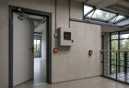 Brandschutztüren, Rauchabzug und Wärmeabzugsanlagen
