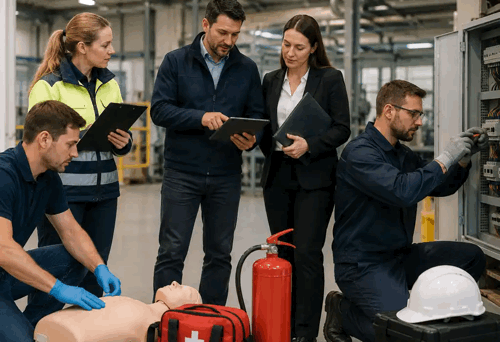 Schulungen für Brandschutzhelfer, Datenschutzkoordinatoren, Ersthelfer und weitere Fachrollen