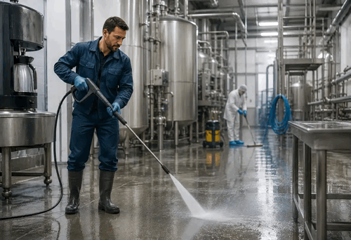 Industriereinigung im Lebensmittelbereich und produzierenden Bereich