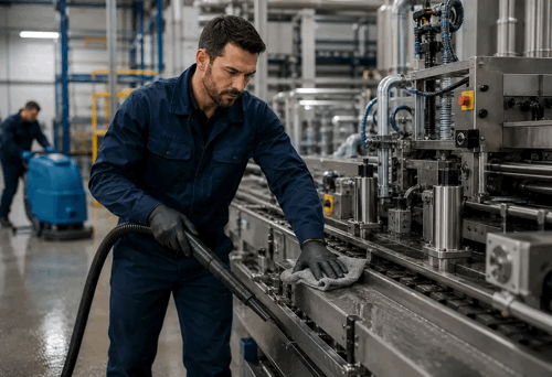 Professionelle Maschinenreinigung technischer Anlagen