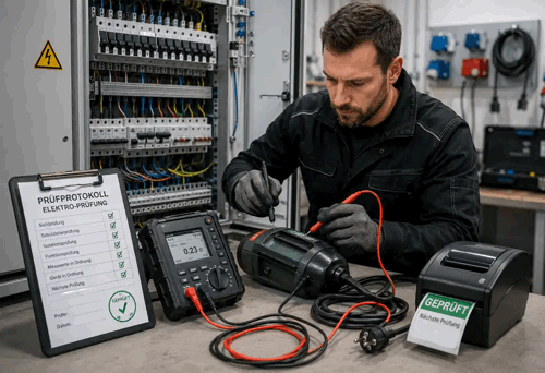 Elektroprüfung von Betriebsmitteln und Geräten