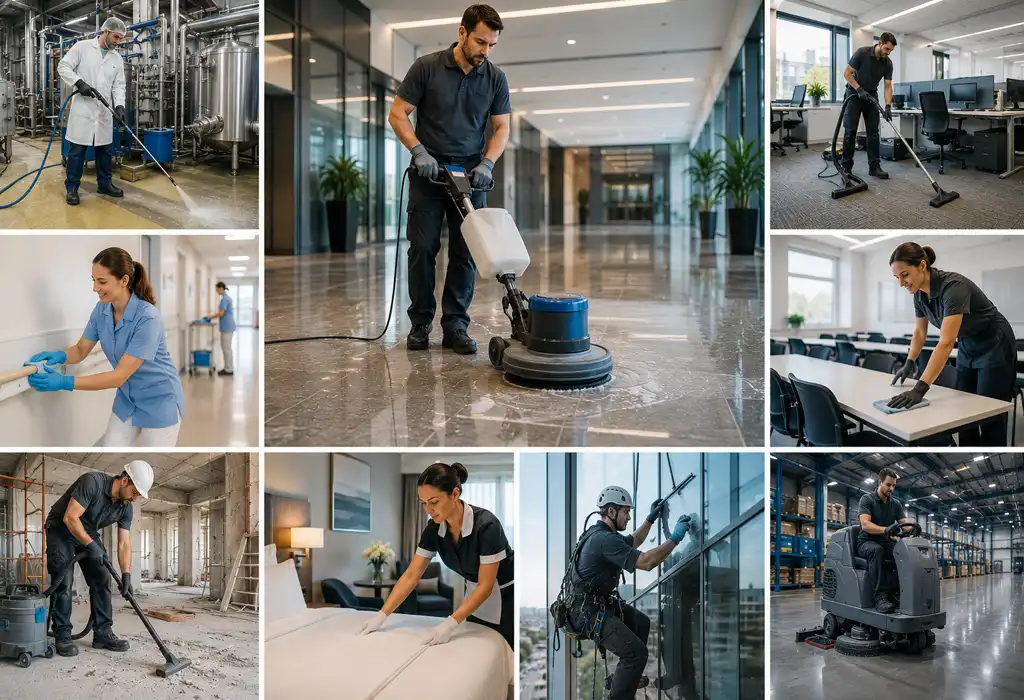 Professionelle Reinigung für Gebäude, Maschinen und Baustellen