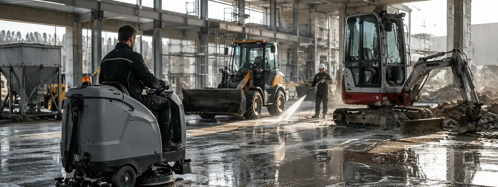 Maschinen-, Gebäude- und Baustellenreinigung