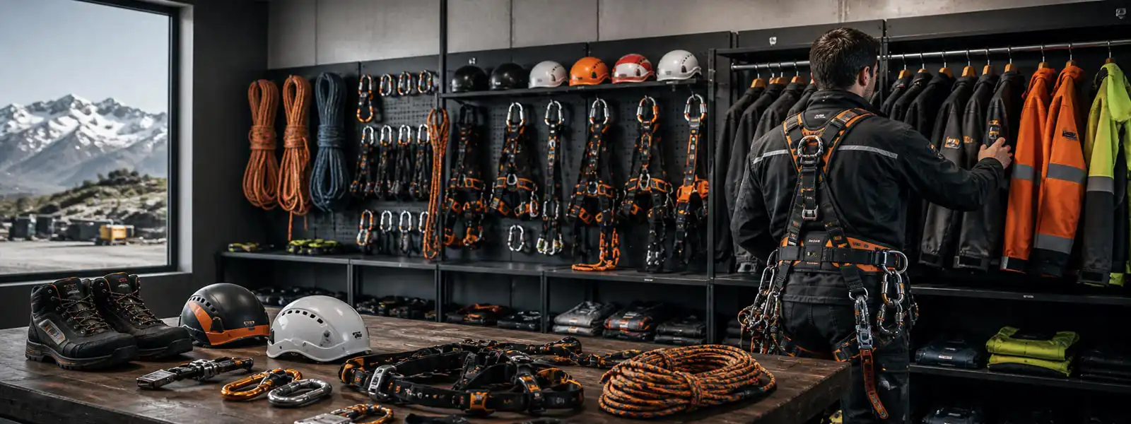 Workwear, Kletterequipment, Bergsport, PSA-Zubehör und Schuhe